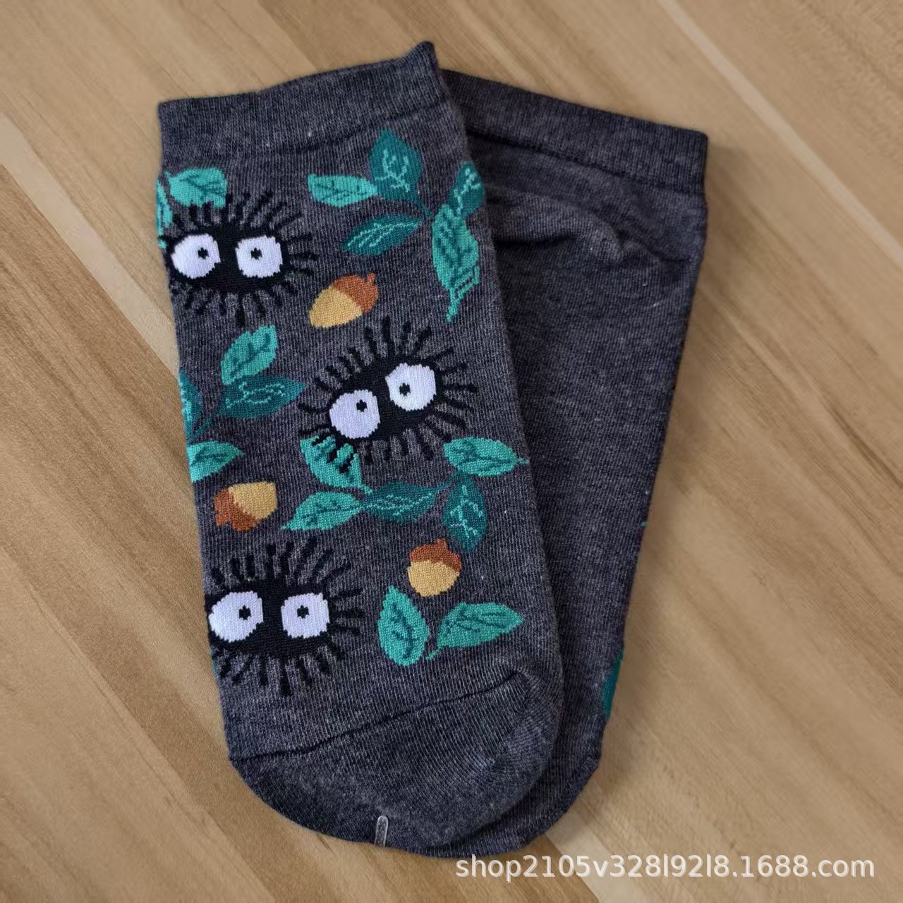 日单mofusand鲨鱼猫库存炸虾猫系列外贸出口女卡通棉袜短袜可爱袜