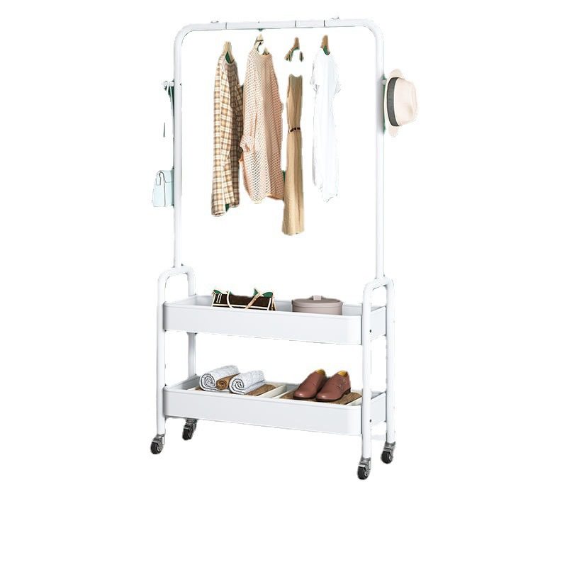 Simple Furniture Clothes Hanger Bedroom Dormitory Removable Clothes Drying Rack with Mesh Frame Household Clothing Storage Coat Rack