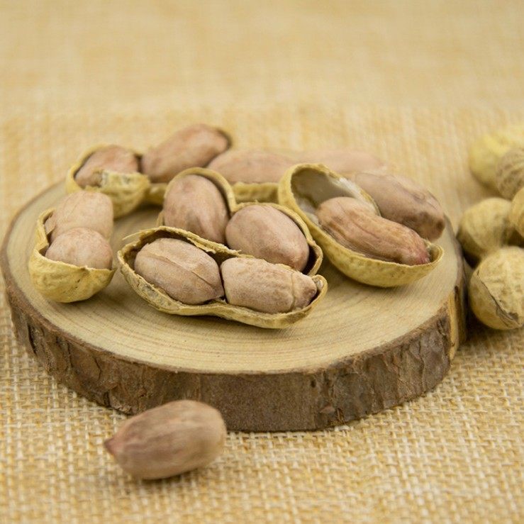 Wide Mouth 380g Small Pearl Peanut Walnut Flavor Bags with Shell Peanut Nuts Fried Snacks New Year Food