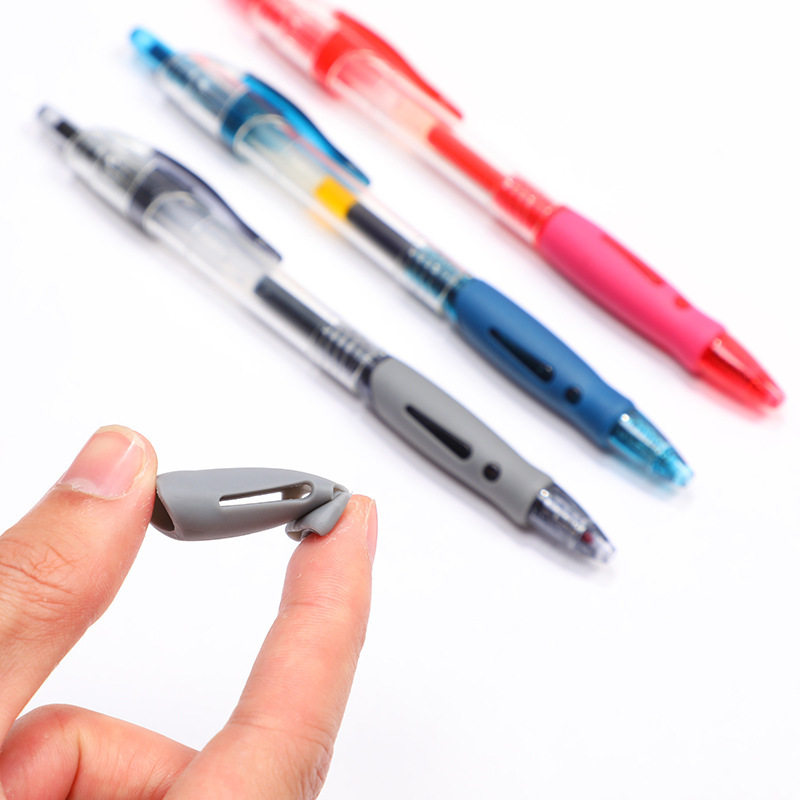 New 1008 push gel pen three-color non-slip bullet pen refill gel pen water pen learning office supplies