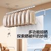 Manual Clothes Drying Rack with Adjustable Height for Balcony, Indoor Use, for Hanging Clothes and Quilts
