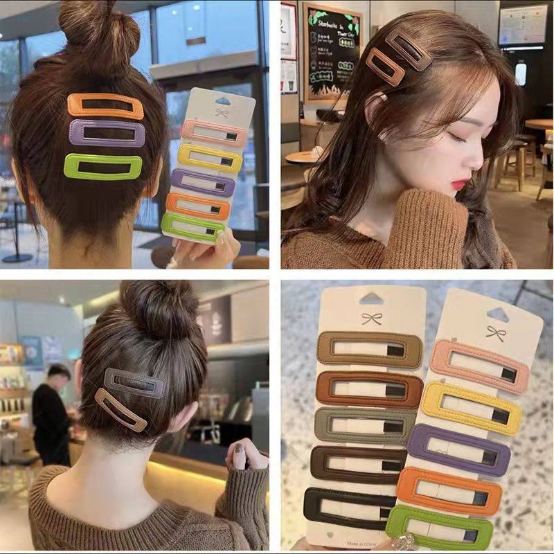 2025 Spring and Summer New Elegant Bb Clip Candy Color Side Clip Bangs Hairpin Ball Head Versatile Hairpin Hair Accessories