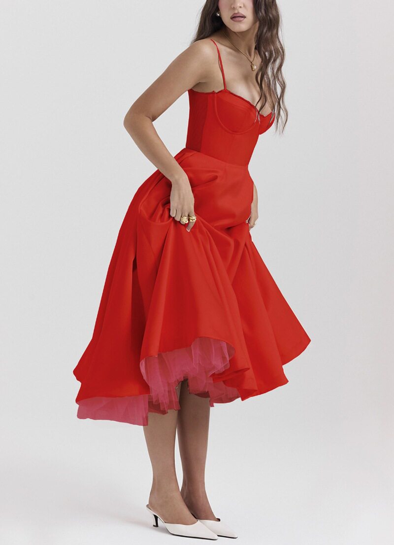 Womens Sleeveless V Neck Backless Dress Sexy Fit Flare Design Perfect for Autumn Events Wholesale Available