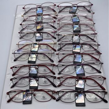 Brand Surplus Pure Titanium Lenses Women's Full-Frame Business Brushed Myopia Eyeglass Frames Wholesale