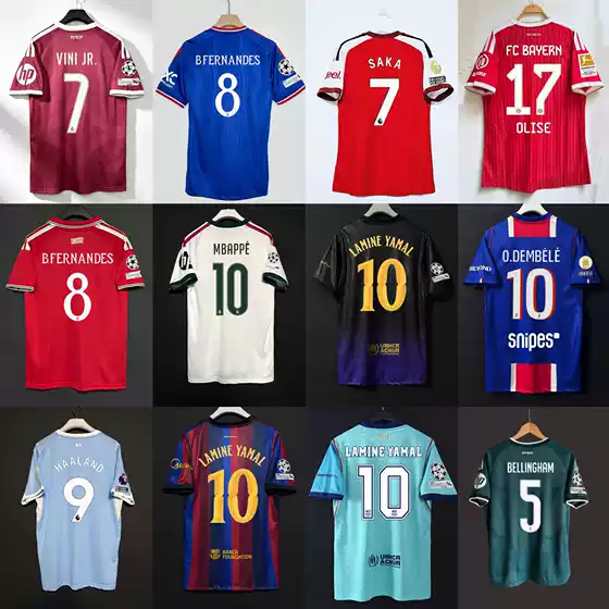 2627 Season Football Jerseys Salah Raphinha Marbeleirinho Mbappe C. Ronaldo National Team Jerseys