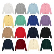 Scan the Qr Code~ Cross-Border Rl Pony Logo Embroidered Round Neck Pure Color Long-Sleeved Knitted Cardigan Jacket Popular Women