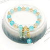 Cross-border Fashion Multi-color Butterfly Bracelet Female Mori Student Crystal Bracelet Korean Niche Jewelry Live Supply