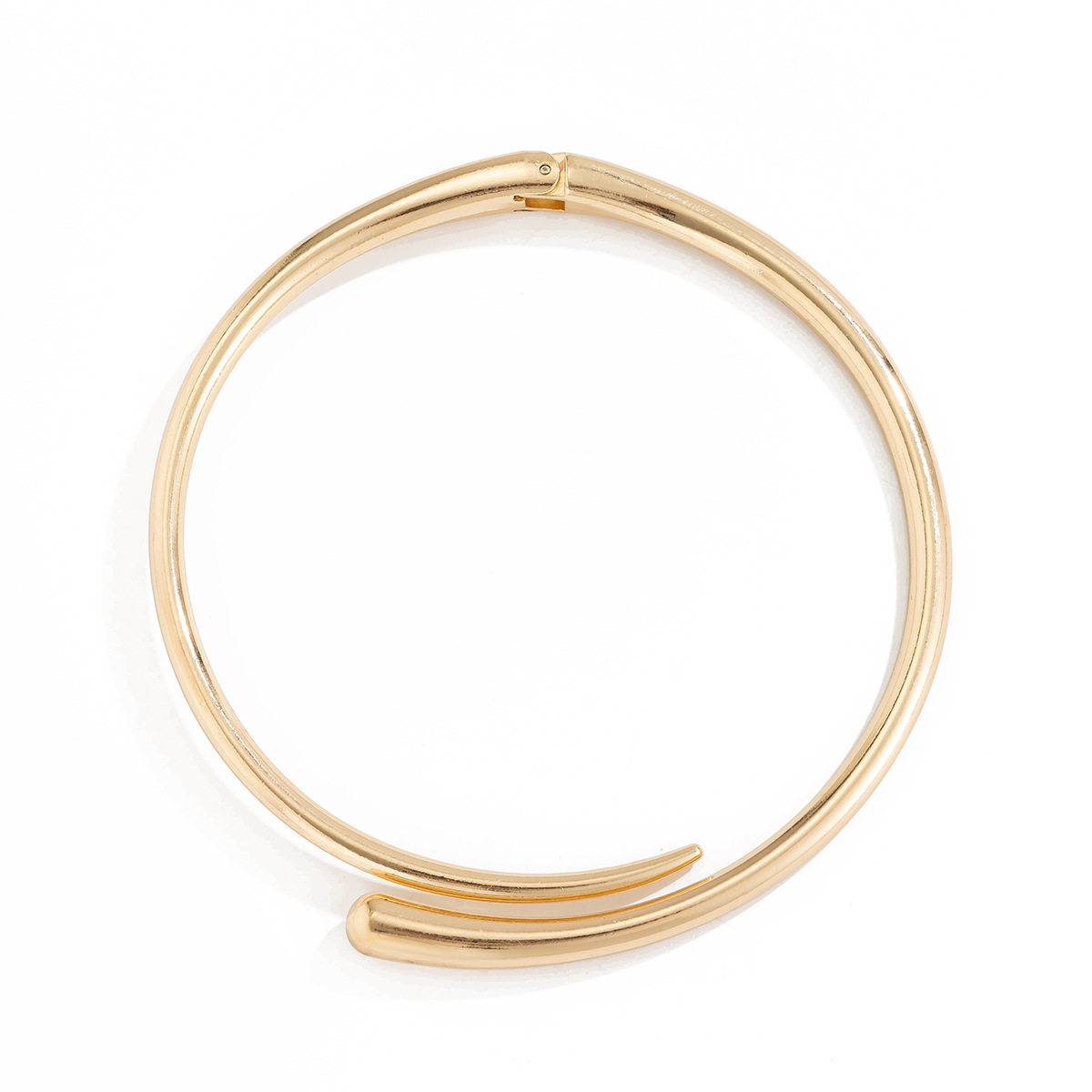 Europe and the United States cross-border personalized hug spring mouth open collar choker women's simple ins cold metal jewelry