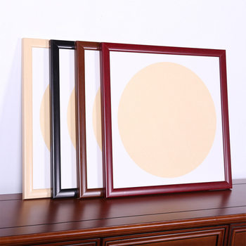 Chinese Solid Wood Chinese Painting Mahogany Picture Frame Framed Calligraphy Calligraphy Square Photo Frame Outer Frame Wall Hanging