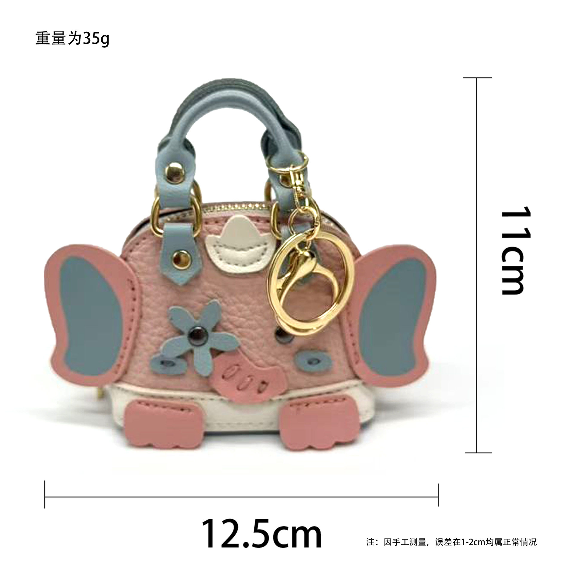 Mini Bag Creative Pattern Coin Purse Lychee Coin Genuine Leather Women's Wallet New Card Holder Cosmetics Bag Short Zipper