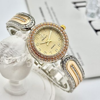 Grealy Export New Diamond-Encrusted Women's Watch High-End Casual Fashion Digital Dial Bracelet Watch Women's Accessible Luxury