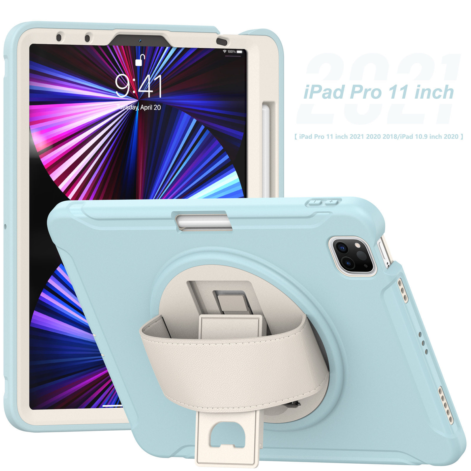 Applicable iPad Pro protective case 11-inch New iPad10.9 case with Pen slot A7 lite 8.7/A8 case