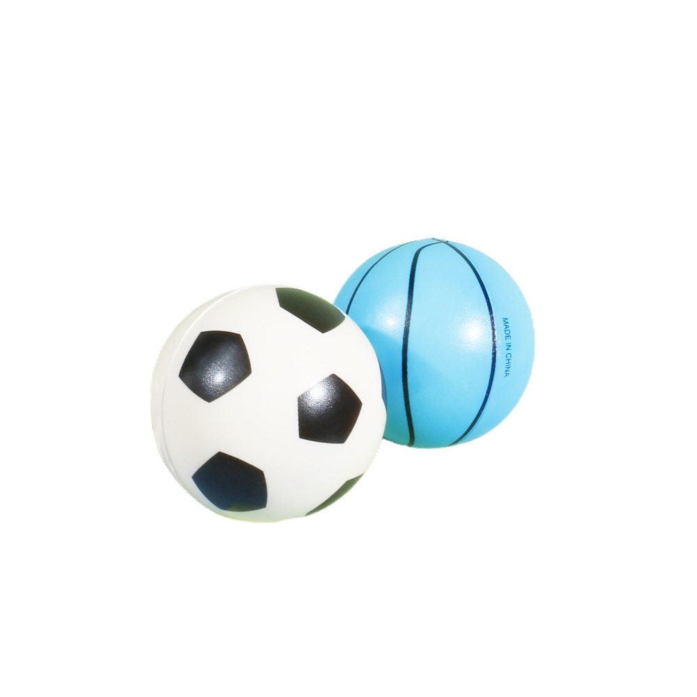 7cm Kidsren's Elastic Ball Pu Pressure Ball Sports Small Basketball Net Stick Football Cloud Sponge Foam Ball Toy