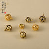 Hollow Xiangyun Button Ethnic Cheongsam Button Hanfu Vintage Decorative Button Metal Bead Button Alloy Bead Button