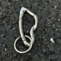 [steel color] crescent shape (comes with key ring)