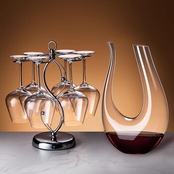 Red Wine Glass Set Crystal Glass Goblet Household Large Belly Cup Light Luxury High-End Wine Set Decanter Wine Glass