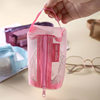 Nylon Encryption Storage Bag Zipper Mesh Coin Purse Large Capacity Key Case Card Coin Bag Transparent Four Corner Bag