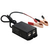 Battery alligator clip mobile phone charger car 12v24v car clip mobile phone charger one drag four USB fast