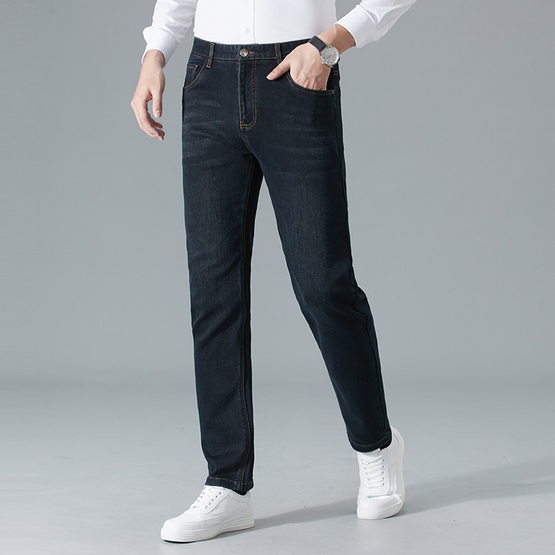 Quần Nam Chất Liệu Vải Bông Hàng Mùa Xuân Thu Đông Trung Niên