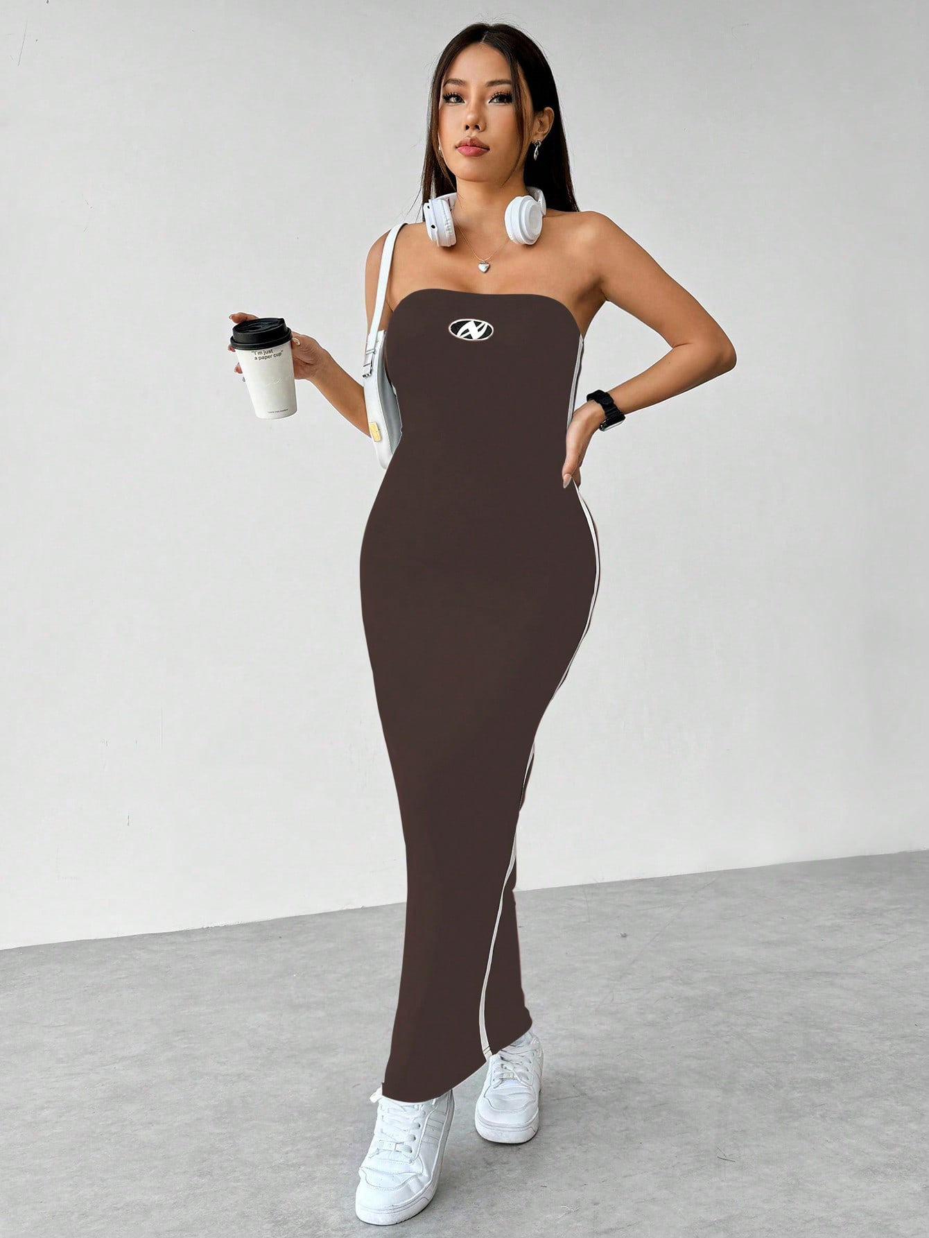 Strapless Bodycon Dress Backless Design Slim Fit Elegant Style Perfect for Parties and Events Ready to Ship
