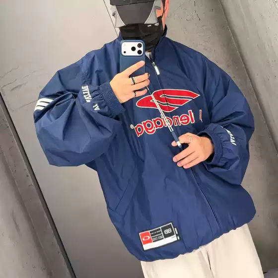 Spring 2025 New Correct Version Paris B Brand Runway Style Campus Windbreaker Jacket for Men and Women
