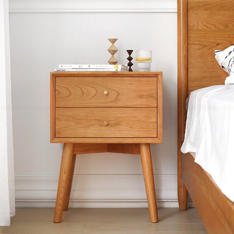 Bedside Table modern minimalist household small cabinet bedroom solid wood small bedside cabinet minimalist light luxury bedside storage cabinet