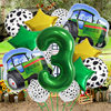 New farm theme farm car balloon set 32 inch digital cow pattern birthday balloon photo props