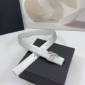 3.0cm wide black with flash silver sand silver buckle