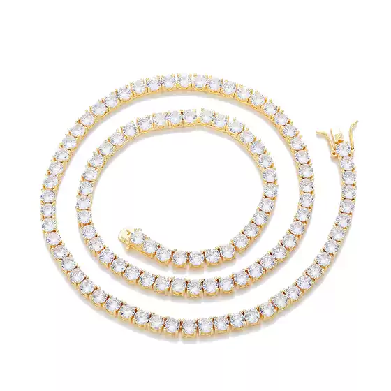 New Cross border Zircon Tennis Bracelet Accessories for Women, Hip Hop, Men, Hot Selling Accessories, Necklaces, Sweater Chains in Europe and America