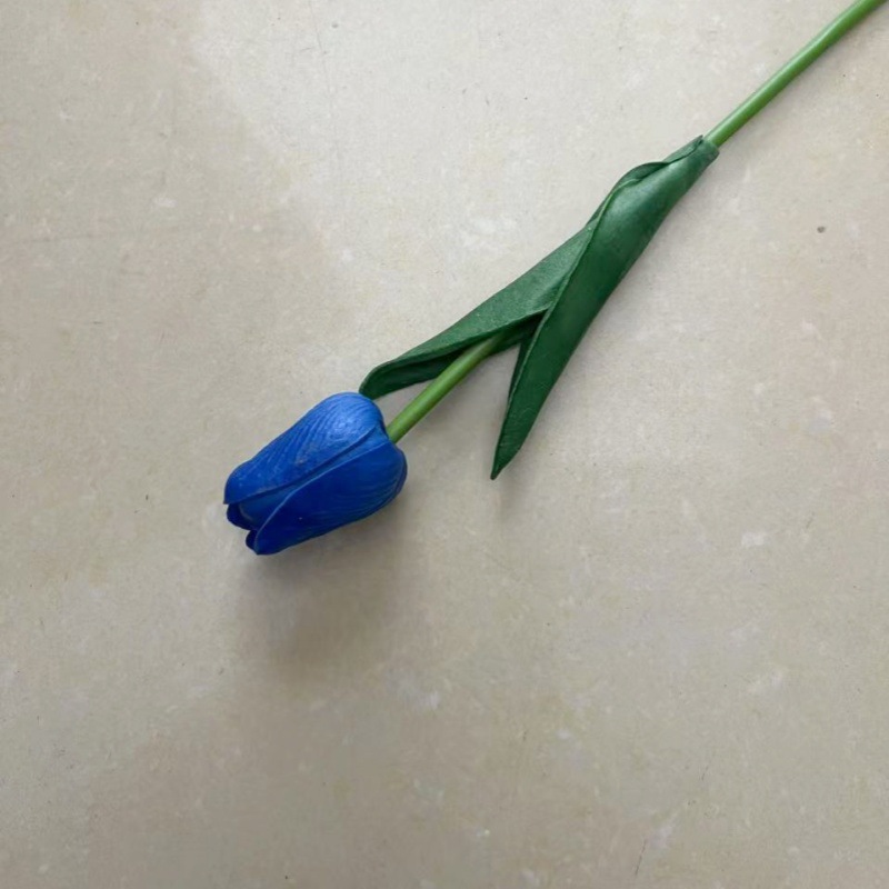 pu郁金香仿真花假花婚庆派对居家装饰花跨境外贸花卉厂家批发