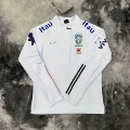 Brazilian half-zip small label white