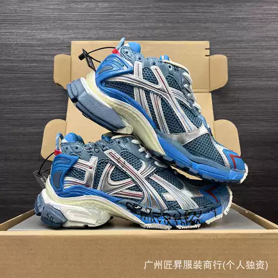 High-End Version of B's Dad's Shoes Paris Seventh Generation Jogging Shoes Runner Distressed Heightening Casual Sports Shoes for Men and Women