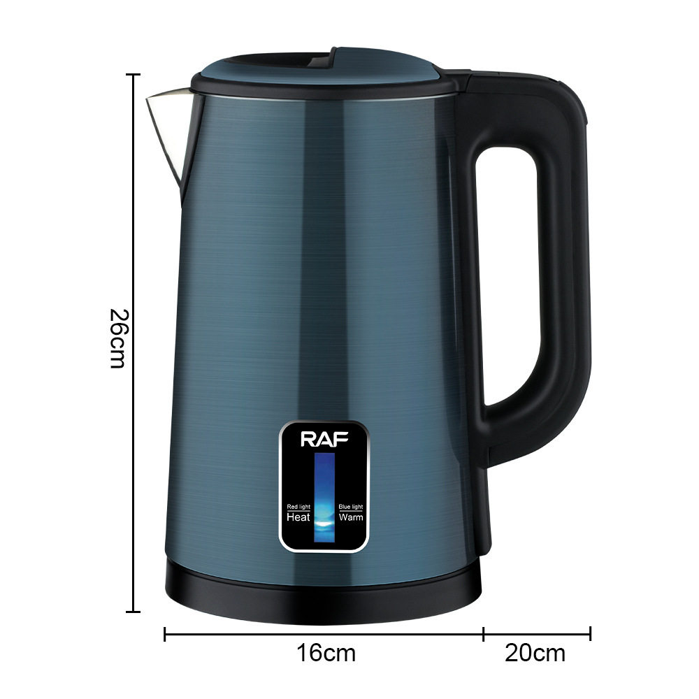 Raf European and American Cross-Border Electric Water Kettle Stainless Steel Household Commercial Thermal Insulation Water Kettle Automatic Power Off Large Capacity