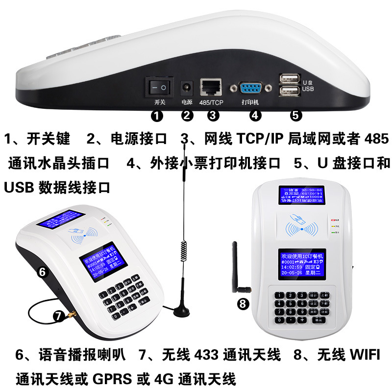 学校食堂员工IC卡订餐机就餐机报餐机取餐机网络实时订餐就餐系统 - 图2