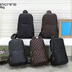 Foreign Trade New Men's Waist Bag Chest Bag Large Capacity Printed Shoulder Bag Multi-functional Motorcar Bag Lightweight for Students