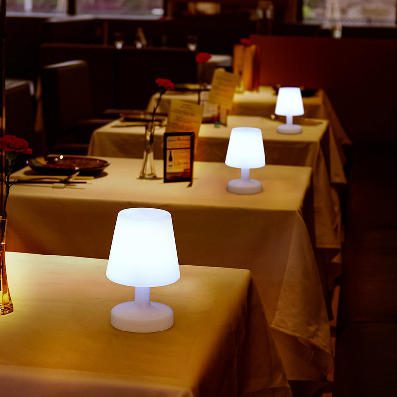 Cross-border Hot Led Table Lamp Restaurant Vintage Table Lamp Nordic Warm Light Remote Control Night Lamp Bedside Decorative Lamp