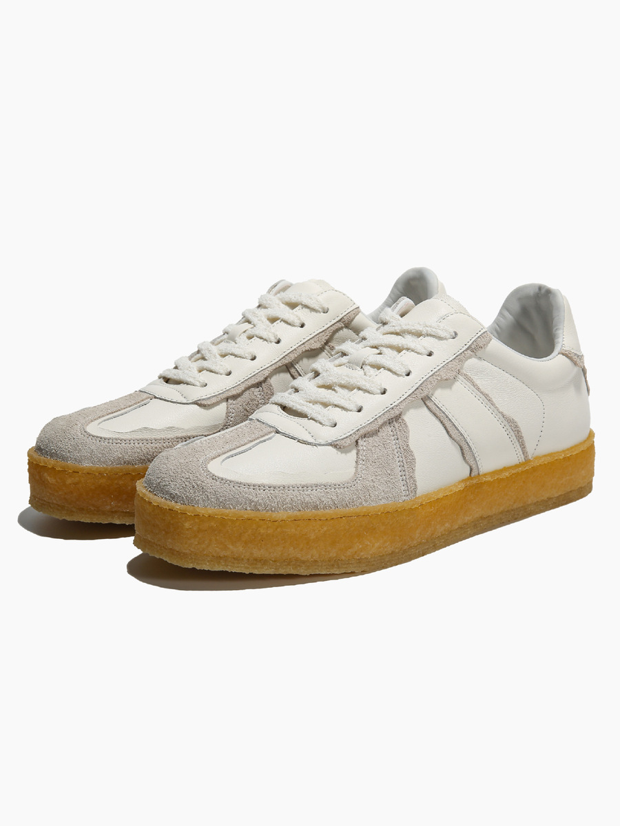 Giày sneaker nam da thật dễ phối đồ — Màu trắng