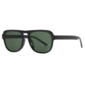 Black frame green lens