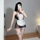 Сексуальное женское белье, сексуальный наряд горничной, униформа с короткой юбкой, соблазнительный кружевной костюм для косплея, наряд горничной, доставка поштучно