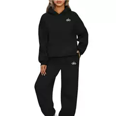 Cross-Border Amazon New Products European and American Fashion Sets Long-Sleeved Pullover Sweatshirts Sweatpants Casual Suits Lazy Style