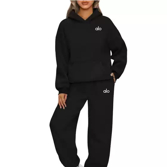 Cross-Border Amazon New Products European and American Fashion Sets Long-Sleeved Pullover Sweatshirts Sweatpants Casual Suits Lazy Style