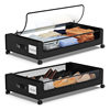 Square bed bottom storage rack under bed clothes shoes quilt sheet book storage box wheeled mobile trolley