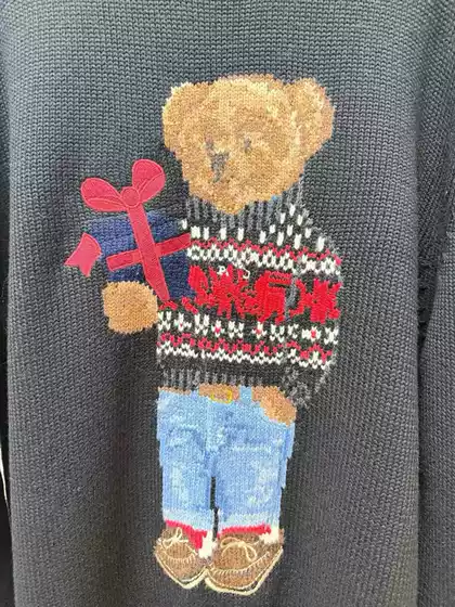 In-Stock Items, Cross-Border Hot-Selling Products, Always in Stock, Cartoon Bear Design, Thin Autumn/Winter Sweater for Women, Factory Wholesale