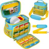 Детская многофункциональная сумка для путешествий Amazon children's, сумка для хранения книг и игрушек с несколькими отделениями, удобная переносная сумка через плечо