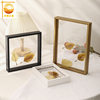 Retro Specimen Double-Sided Acrylic Photo Frame Creative Transparent Double-Sided Glass Table Hanging Wall Display Photo Frame Wholesale