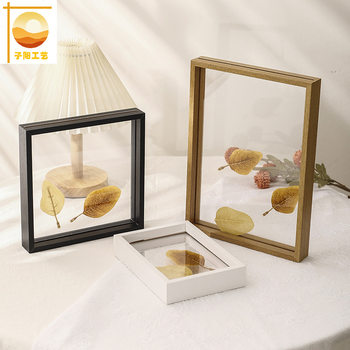 Retro Specimen Double-Sided Acrylic Photo Frame Creative Transparent Double-Sided Glass Table Hanging Wall Display Photo Frame Wholesale
