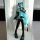 Костюм Хацунэ cos MIKU formula, костюм японской девушки из аниме, серебристый лакированный кожаный женский костюм для косплея JK mini 1