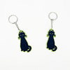 Luminous cute cartoon cat PVC Keychain promotion gift cross-border e-commerce small pendant factory direct sales