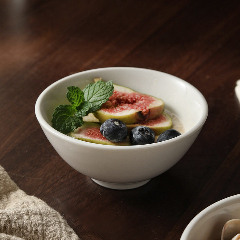 Household Baby Steamed Egg Bowl Children's Food Supplemented Baby Special Ceramic Steamed Rice Bowl Steamed Hen Egg Bowl Stewed Egg Bowl