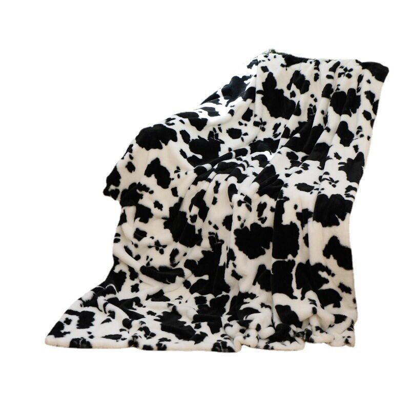Amazon Printed Milk Print Flannel Blanket Sofa Blanket Leopard Print Blanket Cover Blanket